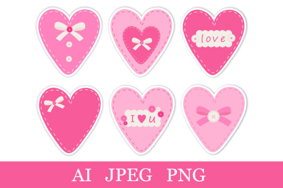Download Valentine's Heart Stickers Printable PNG - Printable png Collection