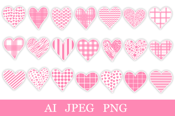 Download Valentine's Heart Stickers Printable PNG - Printable png Collection