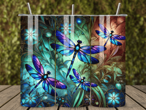 Download Dragonfly Tumbler Wraps Sublimation PNG - Sublimation png Collection
