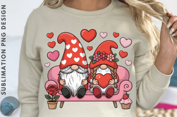 Download Valentines Gnome Couple Sublimation PNG - Sublimation png Collection