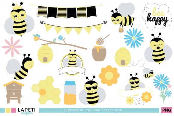 Download Bee Digital Stickers Printable Png - Printable png Collection