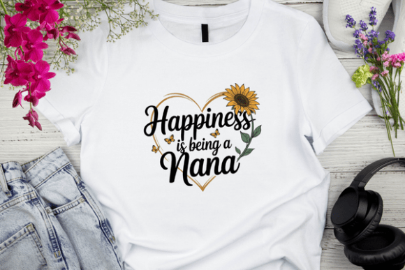 Download Nana Love Heart Sunflower Butterfly - Nana love heart Collection